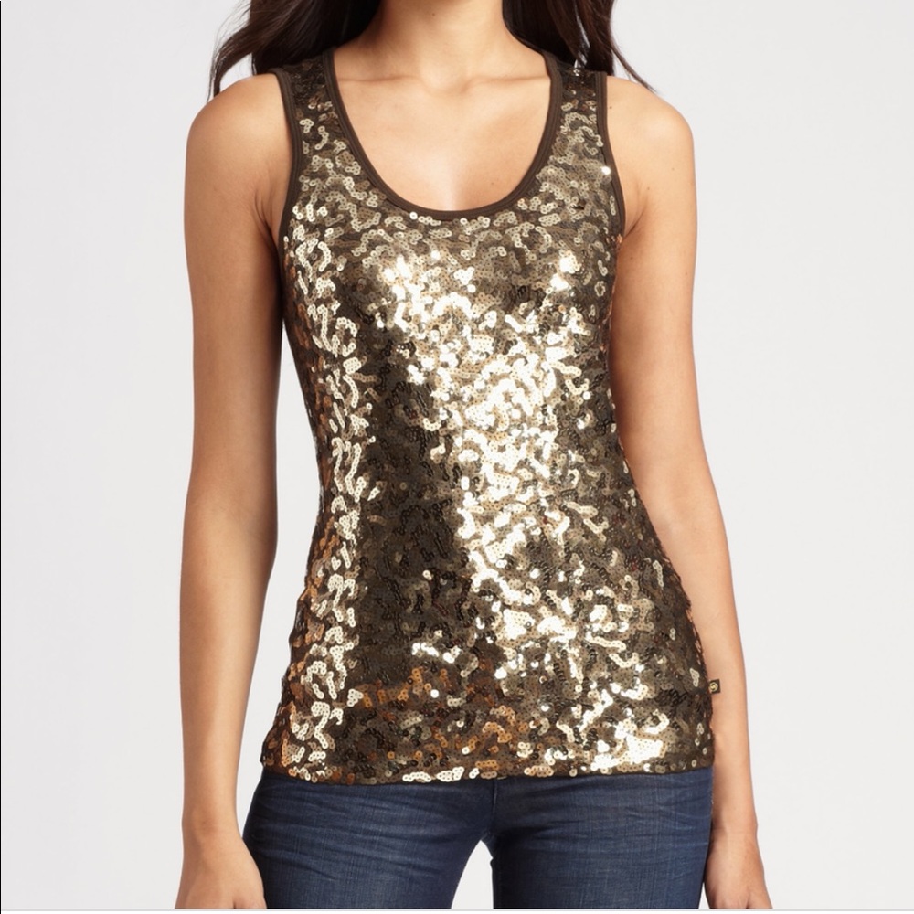 Michael Kors Sequins cami top sz S